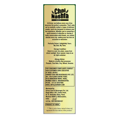 Girnar Chai Nashta Nadiyadi Bhusa, North Indian snack with crispy, golden-brown bhusa pieces in a bowl, ready to serve