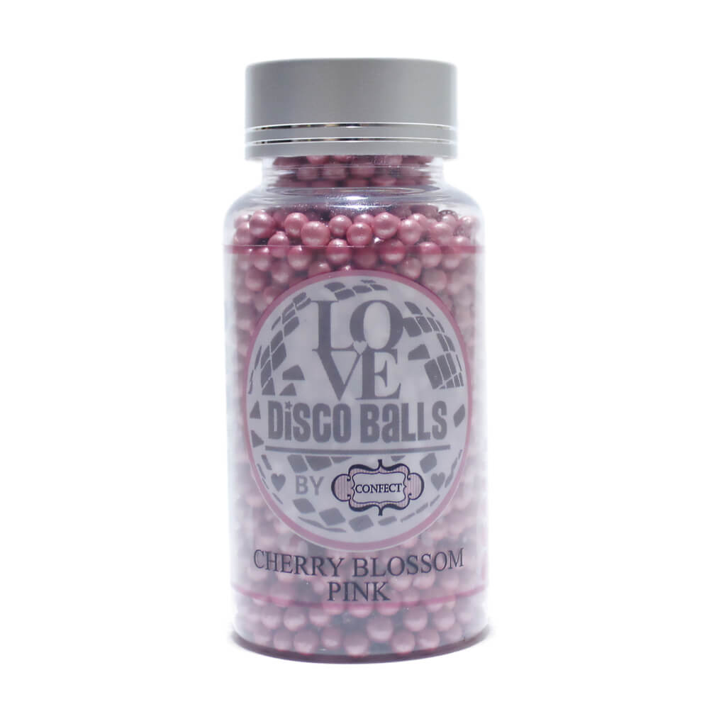 Confect Cherry Blossom Pink Disco Balls Sprinkles 5 MM