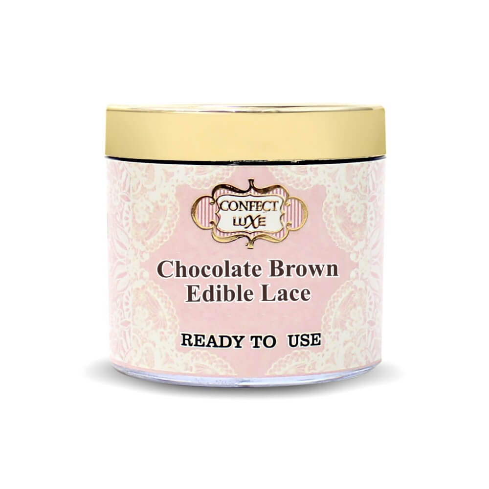 Confect Chocolate Brown | Edible Lace