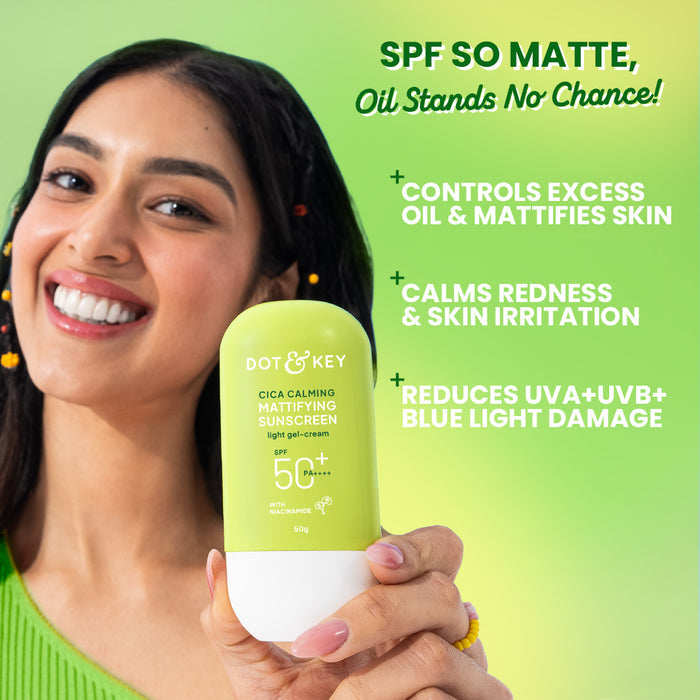 Dot & Key SPF 50+ Cica & Niacinamide Sunscreen 50g - Pack of 2