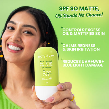 Dot & Key SPF 50+ Cica & Niacinamide Sunscreen 50g - Pack of 2