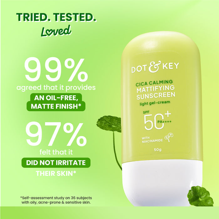 Dot & Key SPF 50+ Cica & Niacinamide Sunscreen 50g - Pack of 2