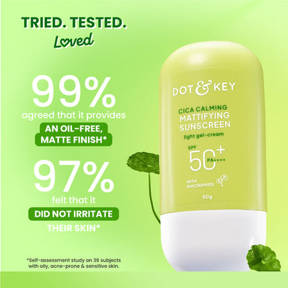 Dot & Key SPF 50+ Cica & Niacinamide Sunscreen 50g - Pack of 2