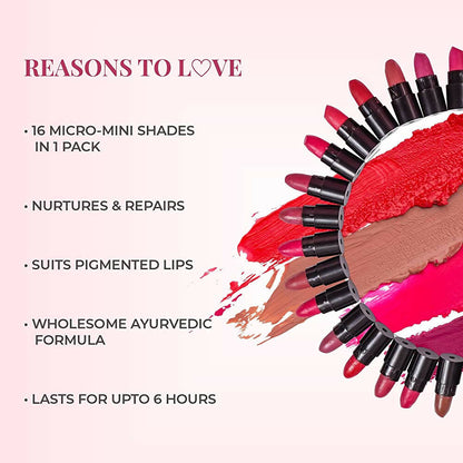 Just Herbs Herb Enriched Ayurvedic Lipstick Micro-Mini Kit - Indyancart