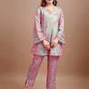Dhiyona TI Women's Dusty Grey Hakoba Printed Kurta with Pant