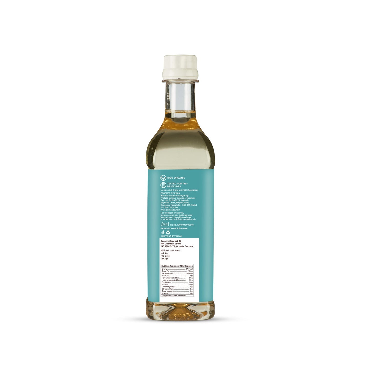 Pure & Sure Organic Cold Pressed Coconut Oil
