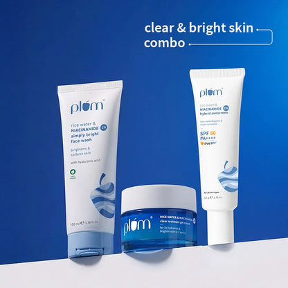 Plum Goodness Niacinamide & Rice Water Brightening CMS Combo