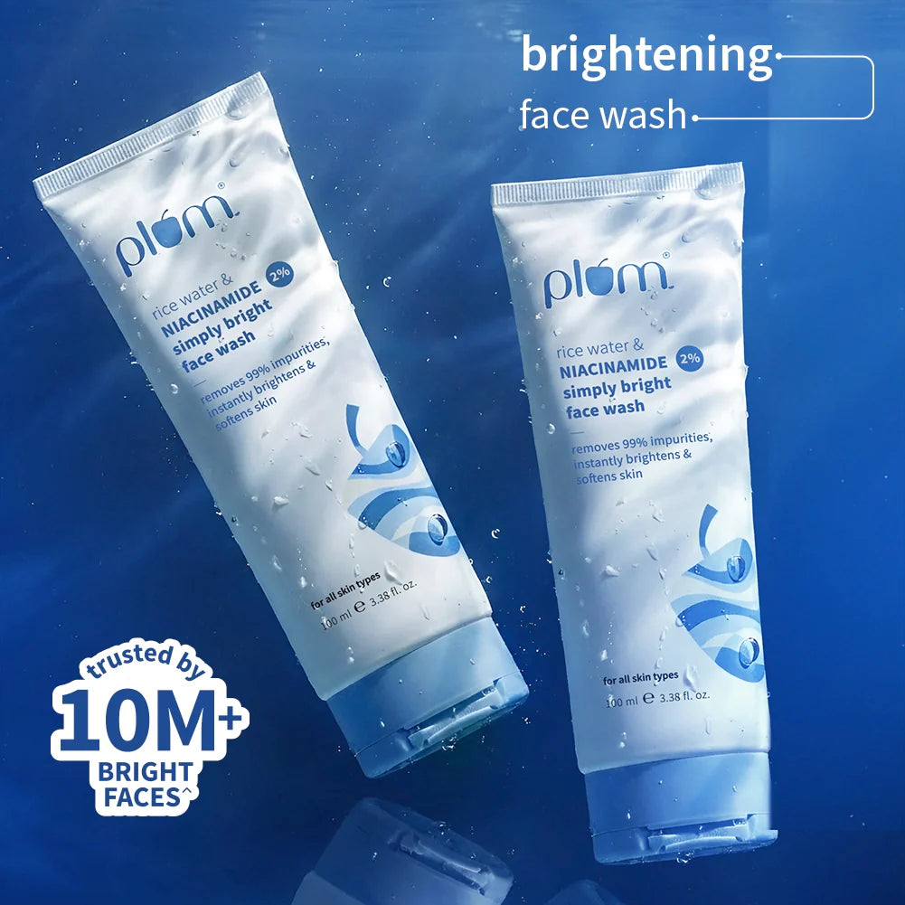 2% Niacinamide & Rice Water Face Wash For Clear & Bright Skin