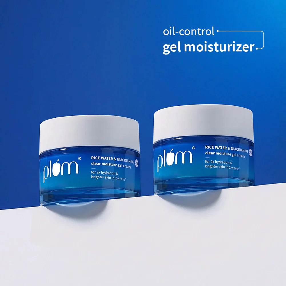 2% Niacinamide & Rice Water Brightening Gel Moisturizer For Clear & Bright Skin
