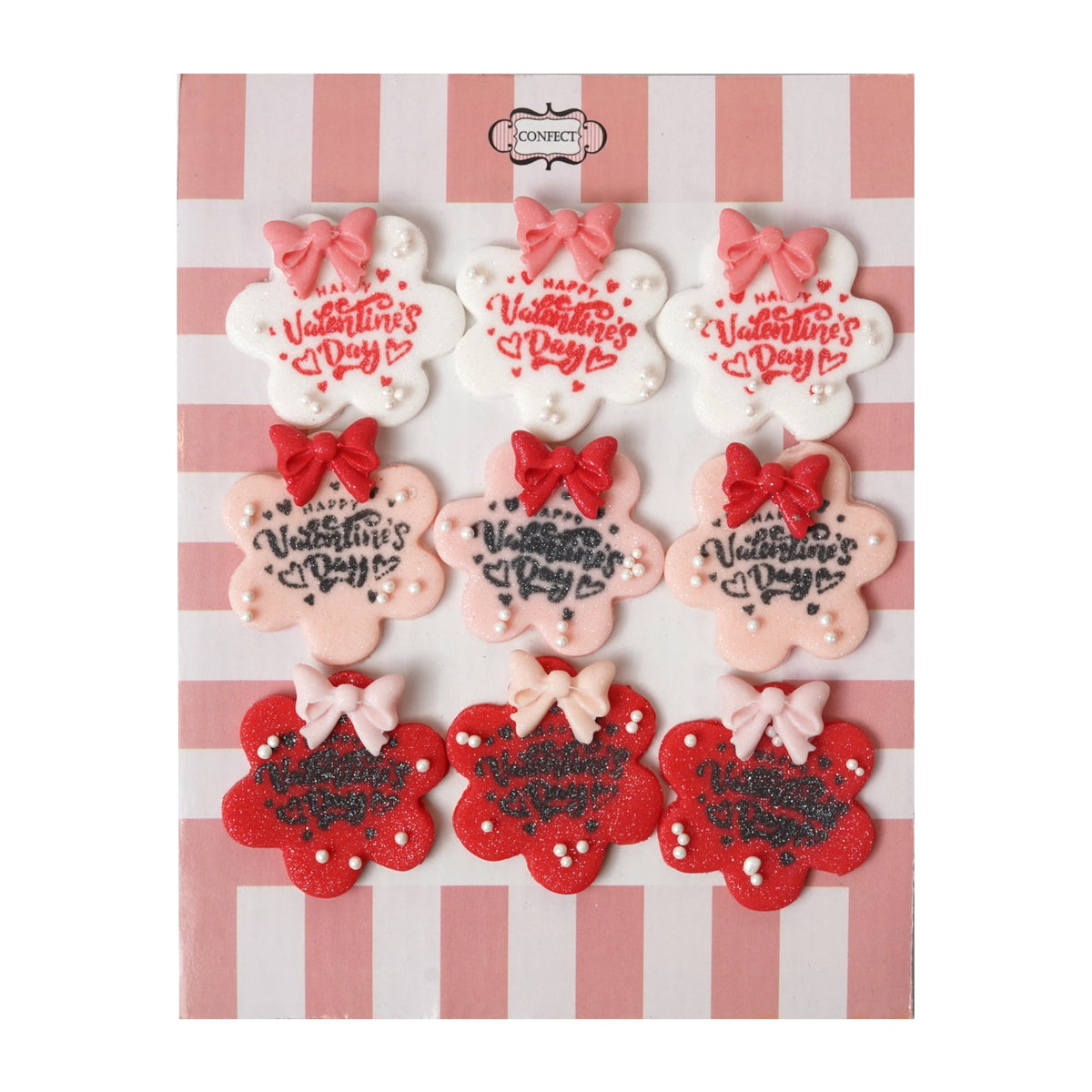 Confect Pack of 6 Valentine Cake & Cupcake Topper 02