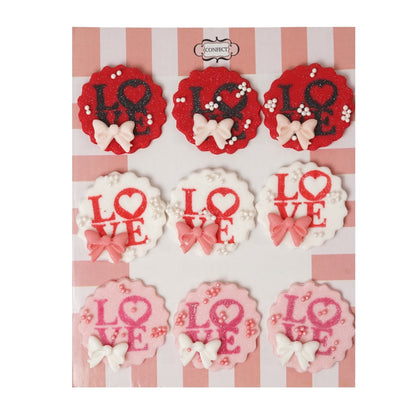 Confect Pack of 6 Valentine Cake & Cupcake Topper 01