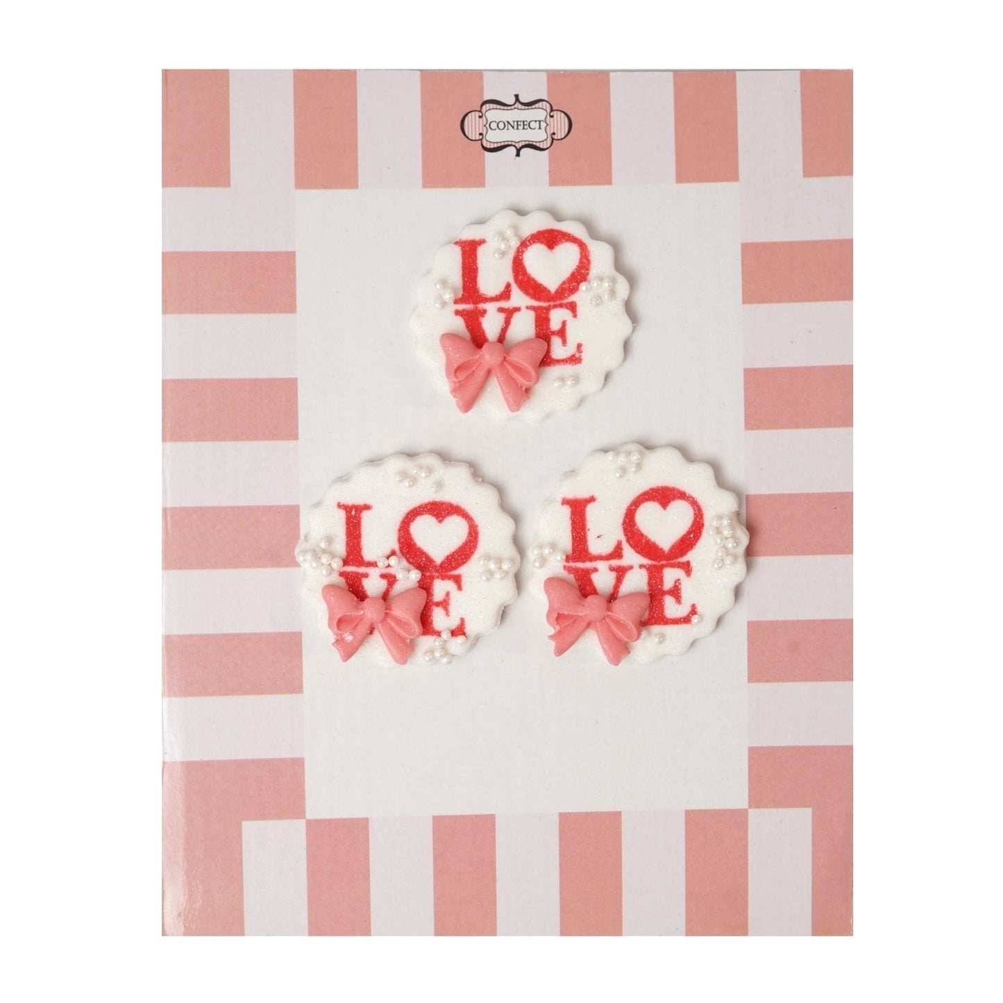 Confect Pack of 6 Valentine Cake & Cupcake Topper 01