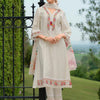 Indyancart IE Women Floral Embroidered Regular Thread Work Kurta with Trousers & With Dupatta