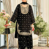 Dhiyona IE Paisley Embroidered Sequinned Straight Kurta With Palazzos & Dupatta