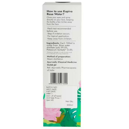 Kapiva Ayurveda Skin Rituals Rose Water - Indyancart