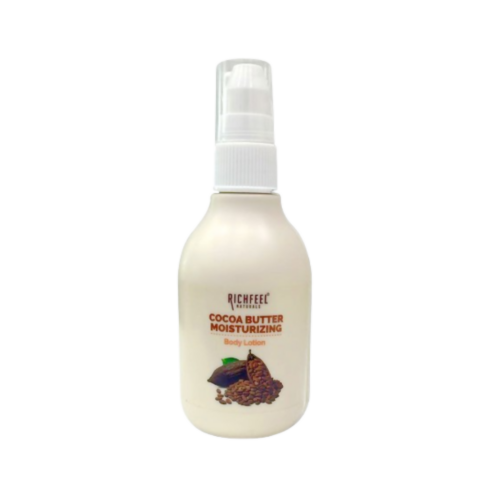 Richfeel Cocoa Butter Lotion - 48hr Moisturizing with 100% Cocoa & Shea Butter