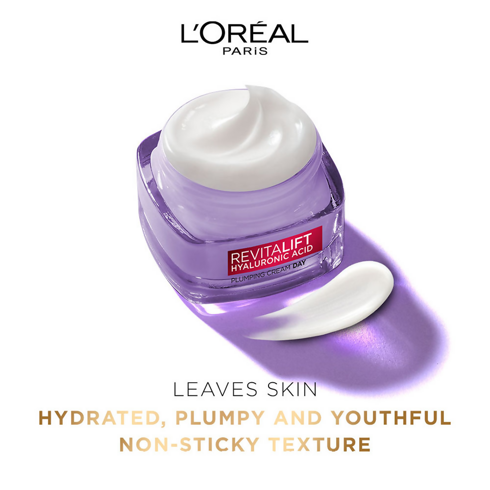L'Oreal Paris Hydrated, plump, and radiant skin kit with serums and essence displayed in the image.