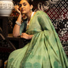 Dhiyona GR Women's Devanshi Green Soft Cotton Jamdani Saree