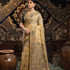 Dhiyona GR Women's Devanshi Light Brown Soft Cotton Jamdani Saree