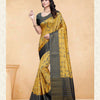 Dhiyona GR Women's Devsena Mustard Yellow Tussar Silk Digital Print Saree