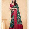 Dhiyona GR Women's Devsena Cucumber Green Tussar Silk Digital Print Saree