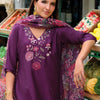 Dhiyona IE Women Floral Embroidered Regular Thread Work Liva Kurta with Trousers & With Dupatta