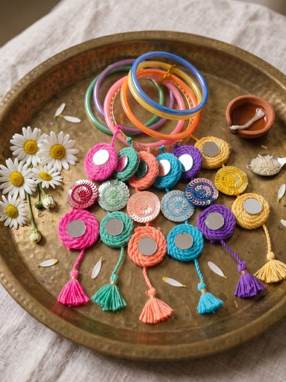 Anouk Set Of 2 Bangle Style Handcrafted Bhaiya Bhabhi Rakhi