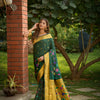 Dhiyona GR Women's Butterfly Drak Green Zari Paithani Silk Saree