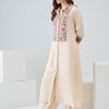 Dhiyona IE Women Floral Embroidered Regular Thread Work Kurta with Patiala