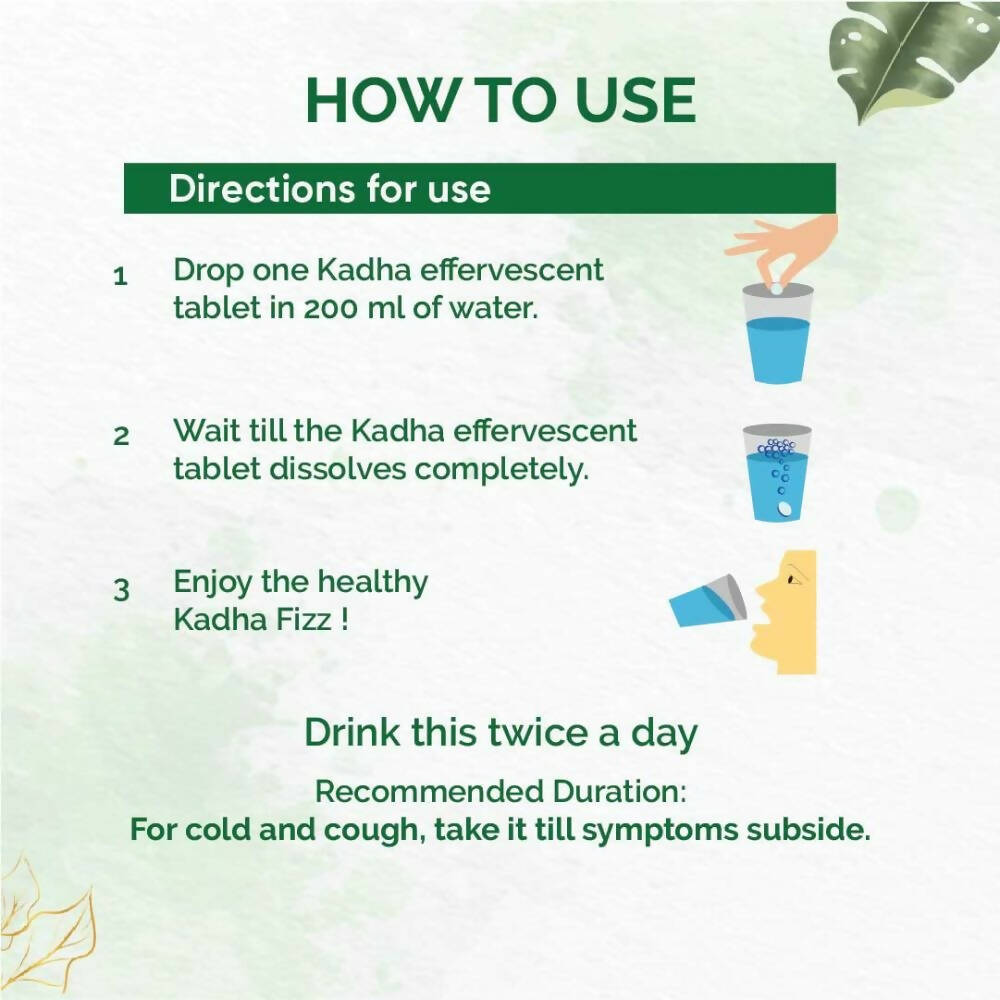 Dr. Vaidya's Kadha Fizz Effervescent Tablets