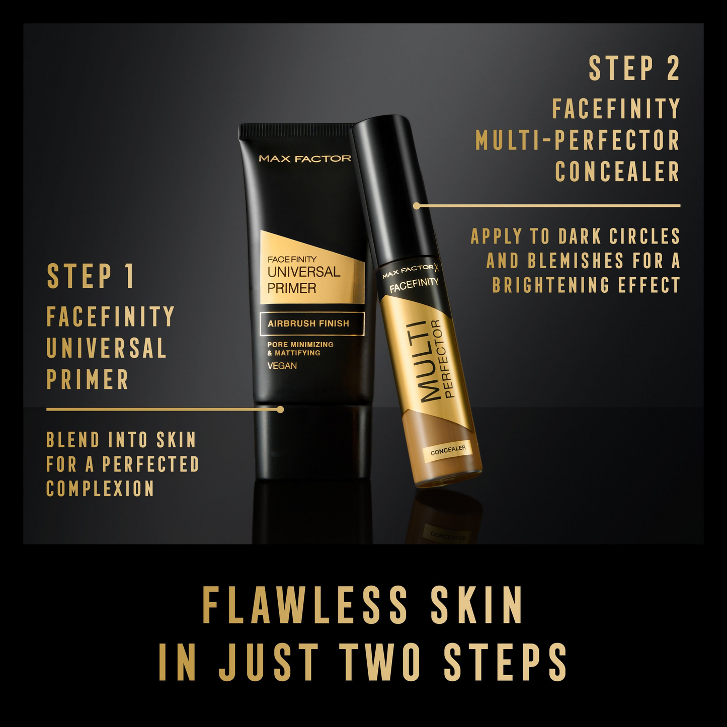 Max Factor Face Finity Universal Primer bottle with pump, designed to create a smooth makeup base and enhance skin appearance.