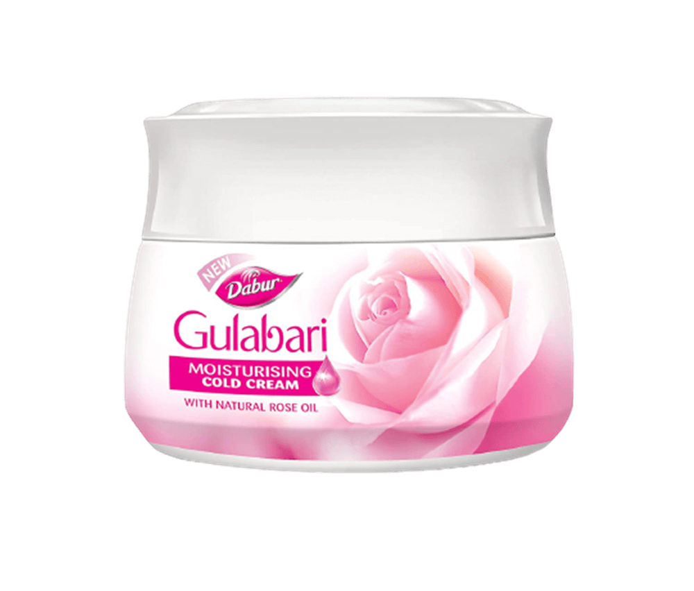 Dabur Gulabari Moisturizing Cold Cream - 100ml with Free Dabur Gulabari Rose Glow Lotion - 50ml