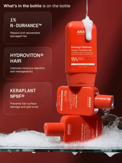 Arata Damage Defence Super Shampoo & Conditioner Combo