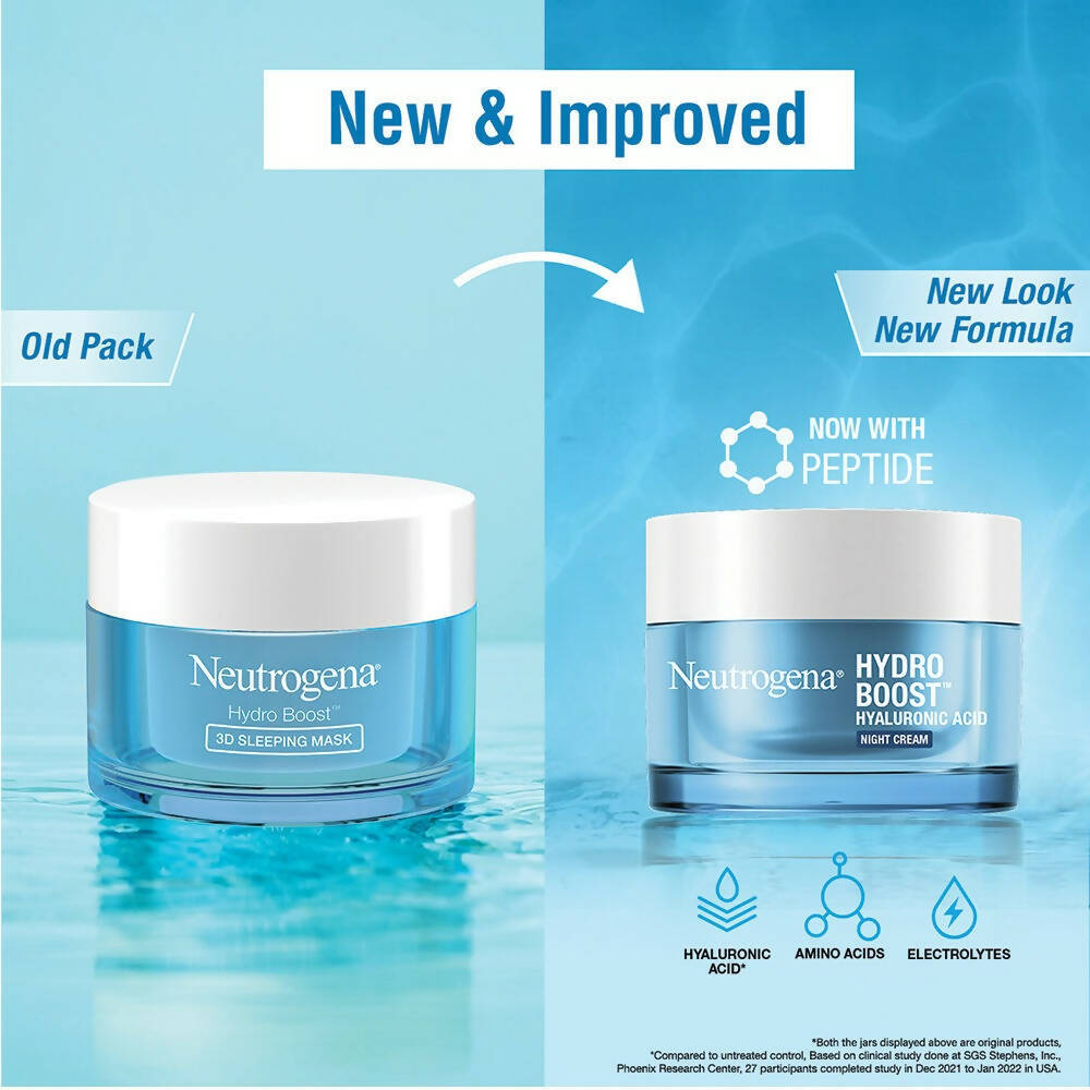 Neutrogena Hydro Boost Hyaluronic Acid Night Cream - Indyancart