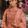 Dhiyona IE Women Floral Embroidered Regular Thread Work Chanderi Cotton Kurta with Trousers & With Dupatta