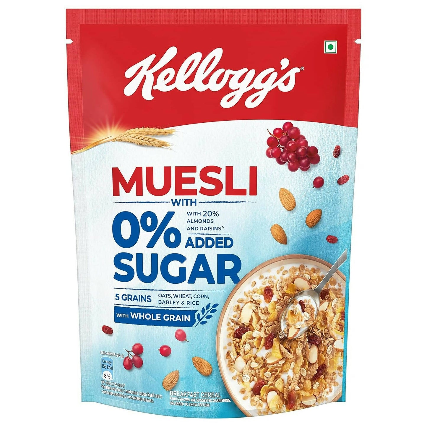 Kellogg's Muesli 0% Added Sugar - Indyancart