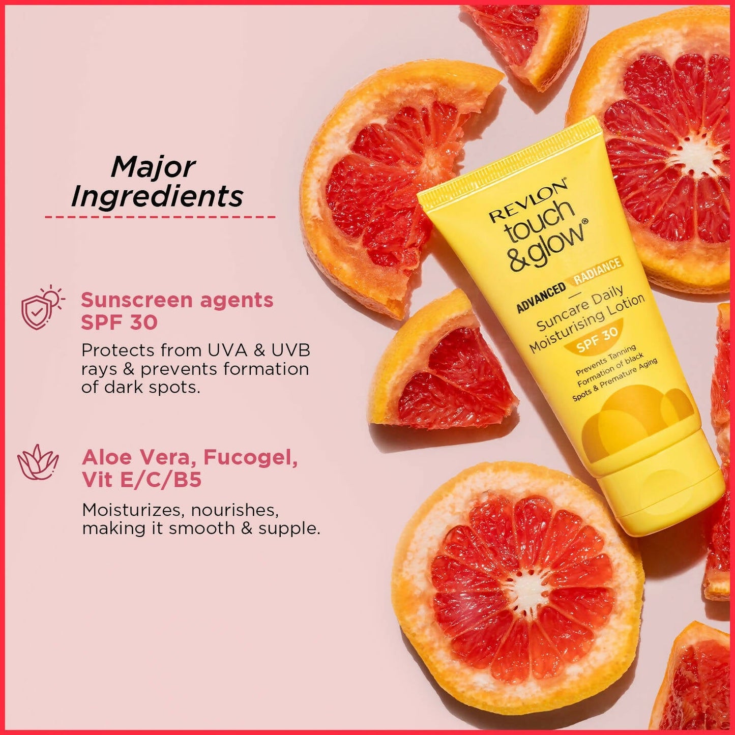 Revlon Touch & Glow Advanced Radiance Sun Care Daily Moisturizing Lotion SPF 30 - Indyancart