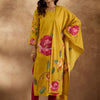Dhiyona IE Women Floral Printed Regular Pure Cotton Kurta with Trousers & With Dupatta