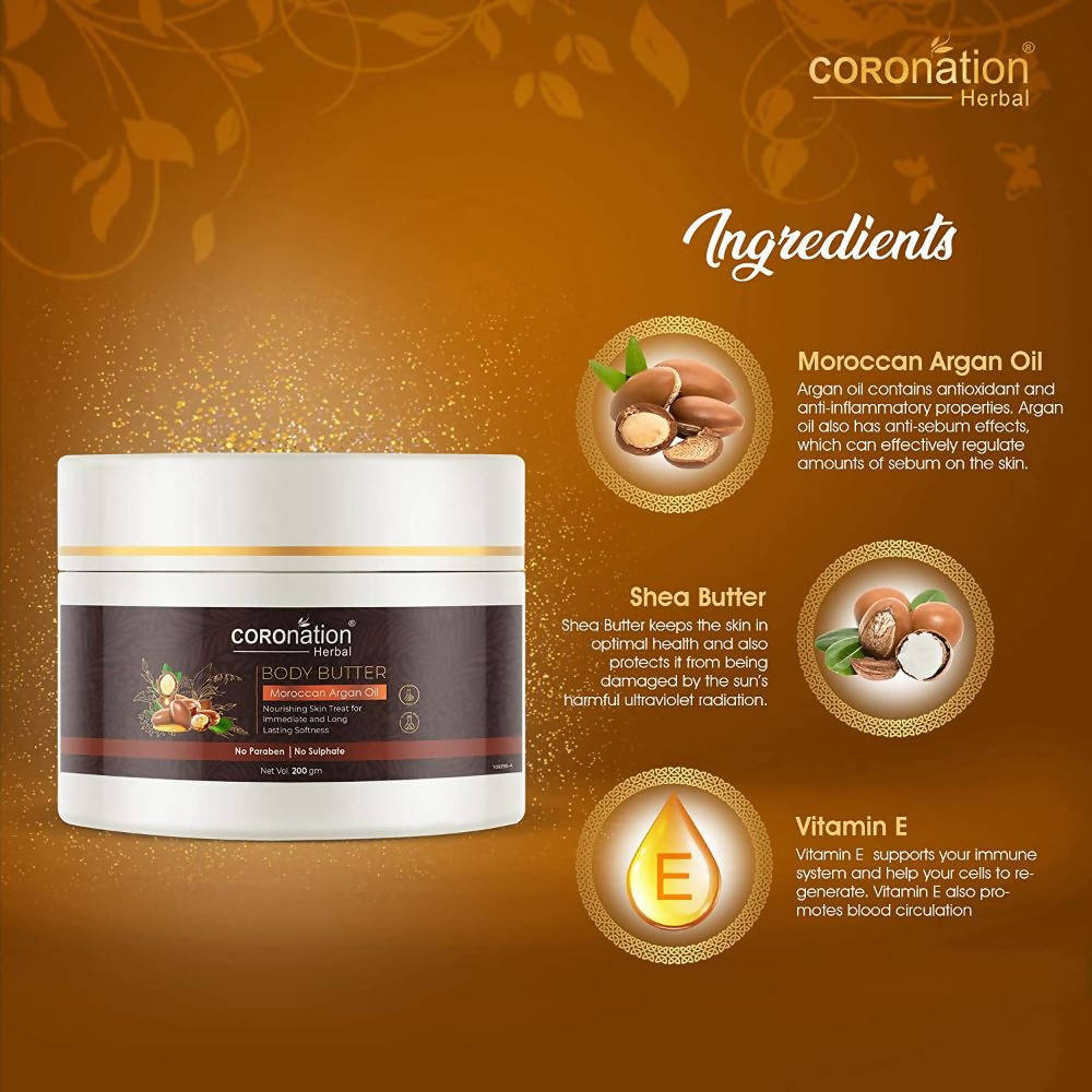 Coronation Herbal Moroccan Argan Oil Body Butter - Indyancart
