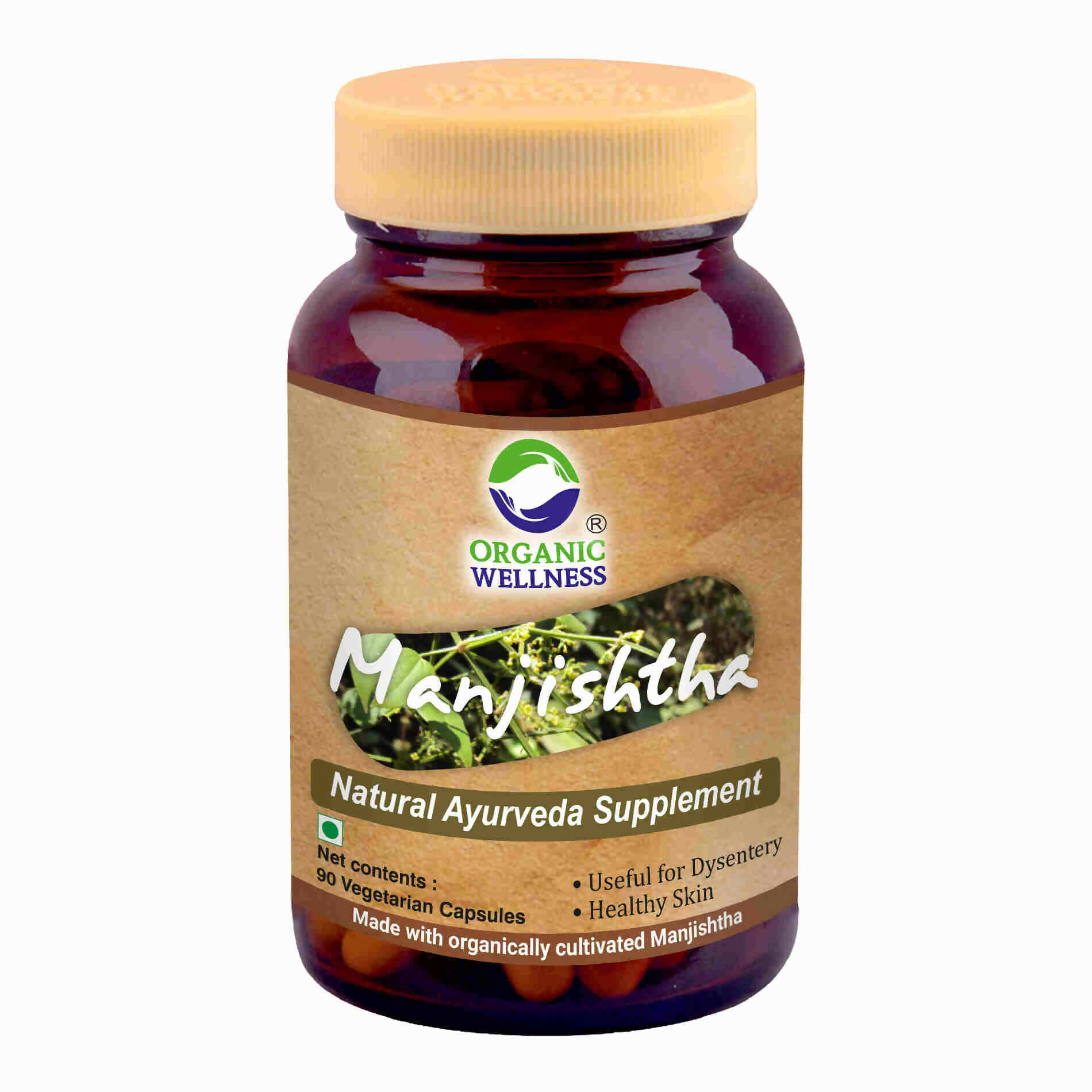 Organic Wellness Manjishtha Vegetarian Capsules - Indyancart