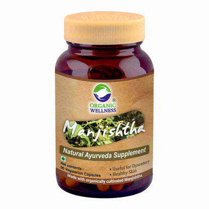 Organic Wellness Manjishtha Vegetarian Capsules - Indyancart