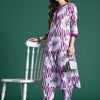 Dhiyona IE Printed Pure Cotton Round Neck Tunic with Trousers Co-Ords