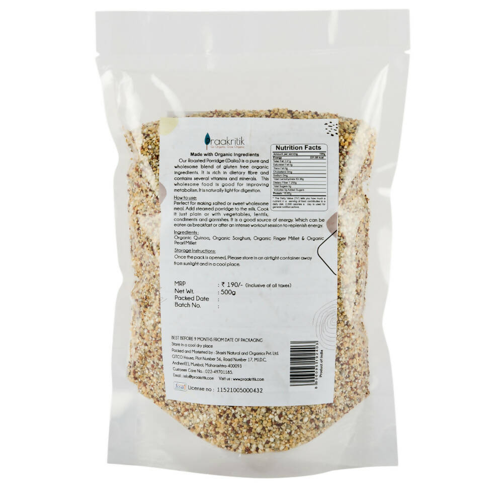 Praakritik Natural Roasted Mix Daliya