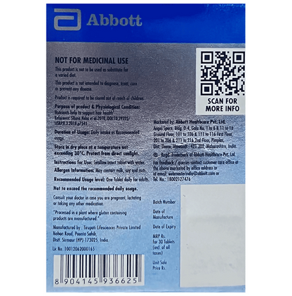 Gluten-free Follihair A Tablets for hair care by Abbott, showing the supplement bottle with tablets inside.