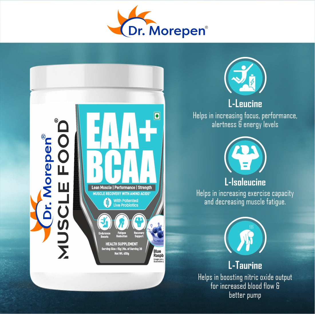 Dr Morpen Eaa+Bcaa Blue Raspberry