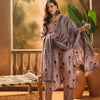 Dhiyona SN Women's Women's Grey Floral Printed Cotton Blend Straight Kurta Pant Dupatta Set