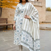 Indyancart IE Women Ethnic Motifs Printed Cotton Kurta with Trousers & Dupatta