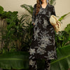 Dhiyona IE Women Black Viscose Rayon Floral Printed Regular Kurta with Trousers Set
