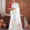 Dhiyona GR Women's Ekaya White Linen Jamdani Saree