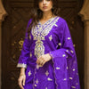 Dhiyona IE Women's Women Ethnic Motifs Embroidered Kurta with Trousers & Dupatta
